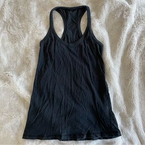 Lululemon Black Racerback Tank Top